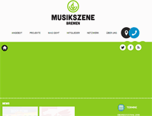 Tablet Screenshot of musikszene-bremen.de